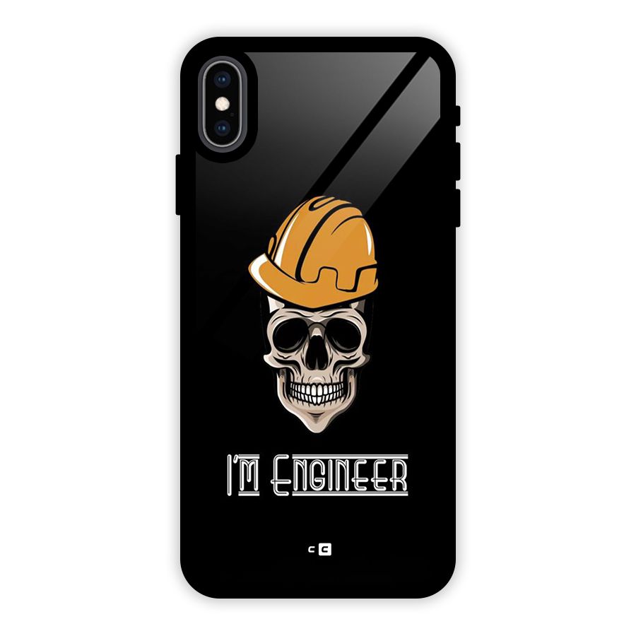 I Am Engineer Glass Back Case for iPhone XS Max