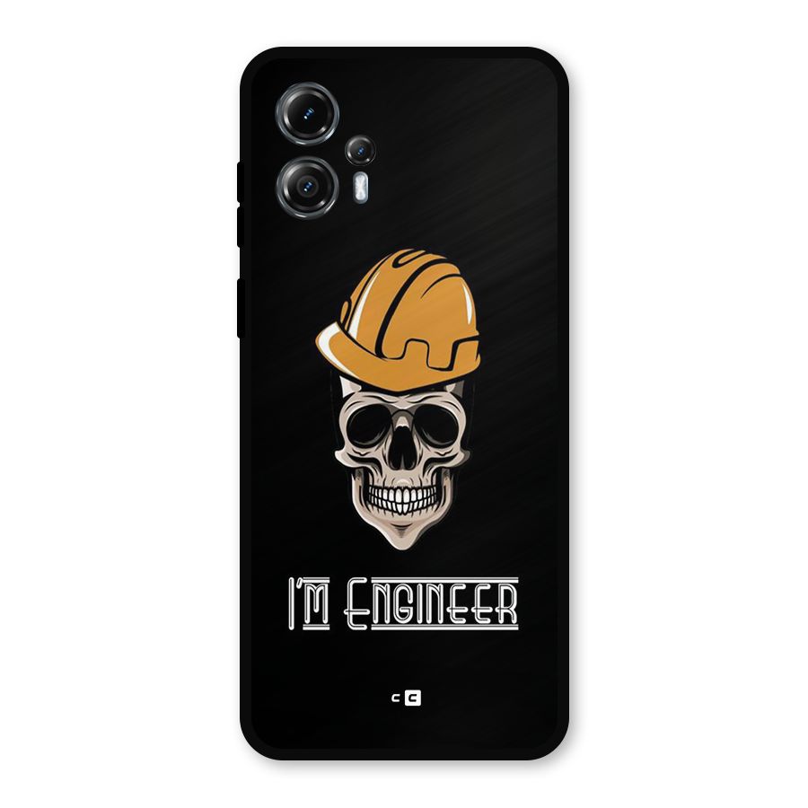 I Am Engineer Metal Back Case for Moto G13