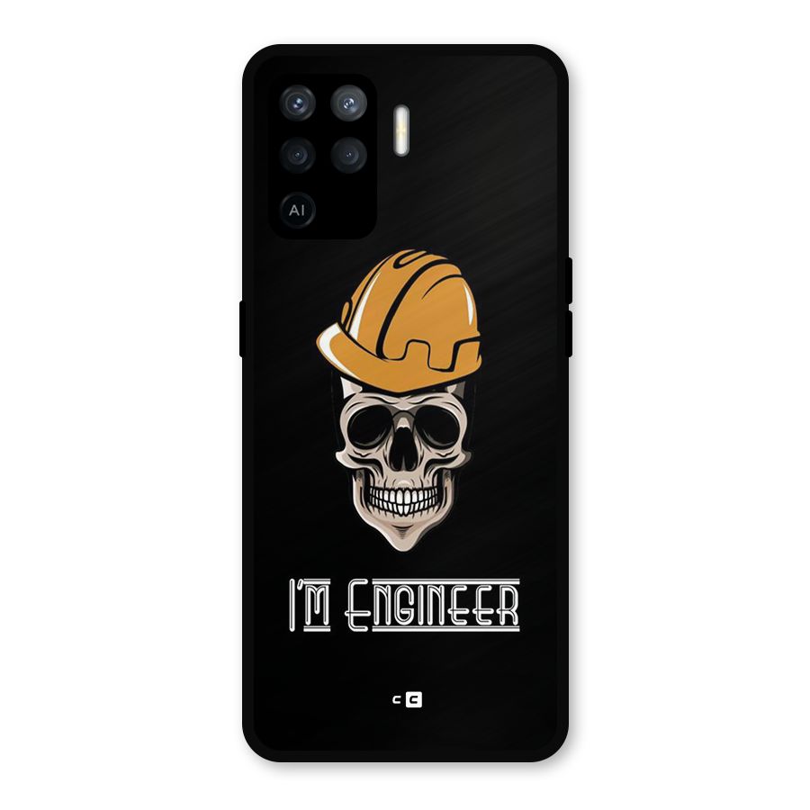 I Am Engineer Metal Back Case for Oppo F19 Pro