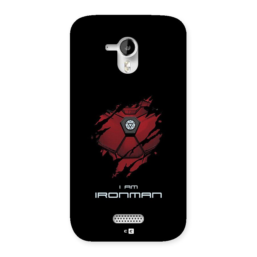 I Am Ironman Back Case for Canvas HD A116