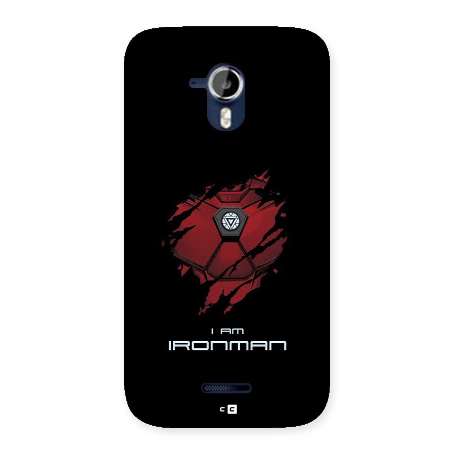 I Am Ironman Back Case for Canvas Magnus A117