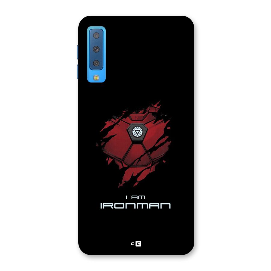 I Am Ironman Back Case for Galaxy A7 (2018)