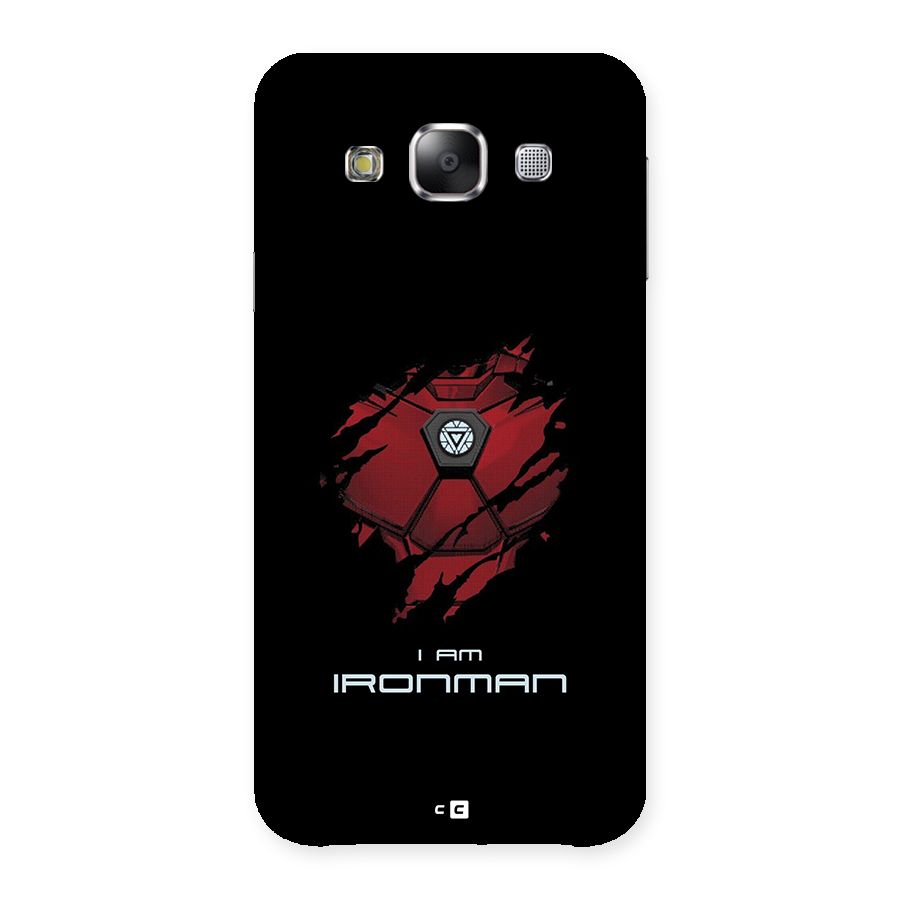 I Am Ironman Back Case for Galaxy E5