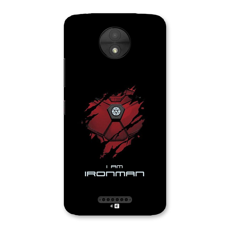 I Am Ironman Back Case for Moto C