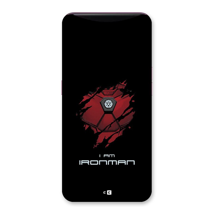 I Am Ironman Back Case for Oppo Find X