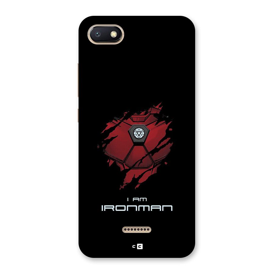 I Am Ironman Back Case for Redmi 6A