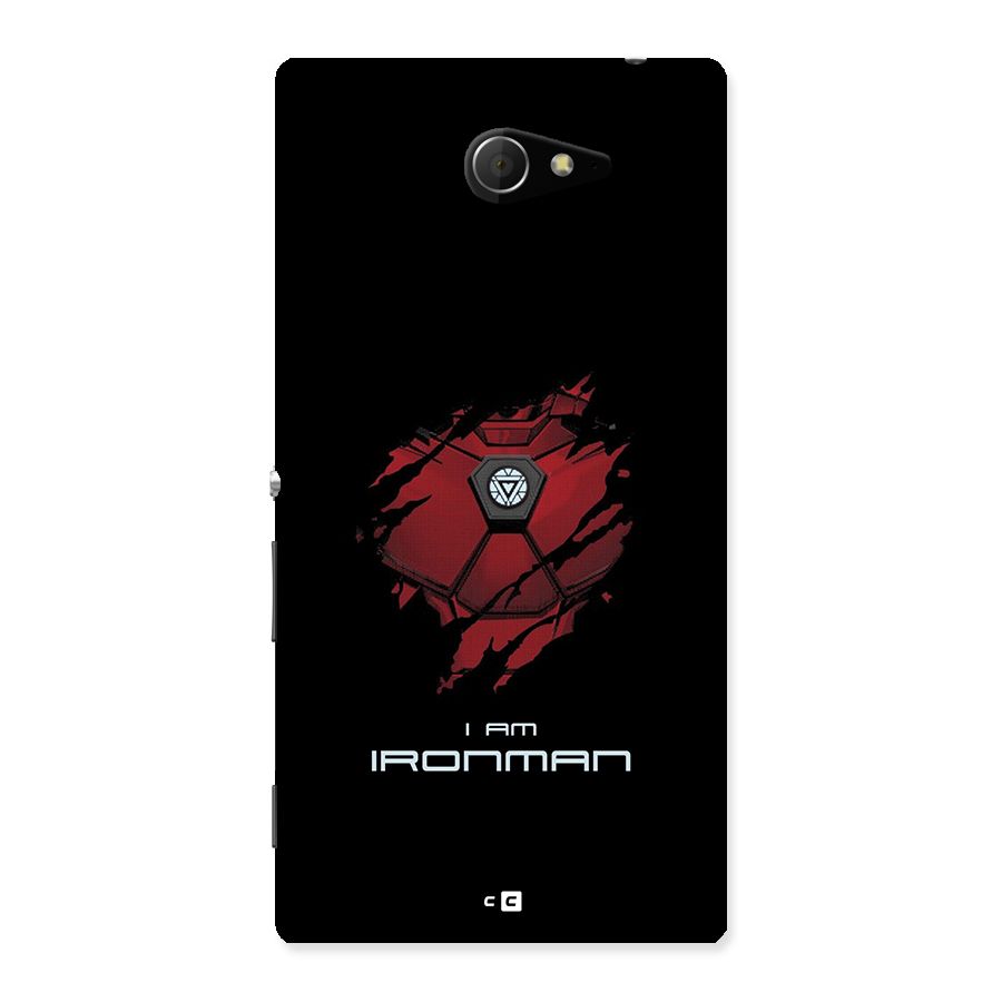 I Am Ironman Back Case for Xperia M2