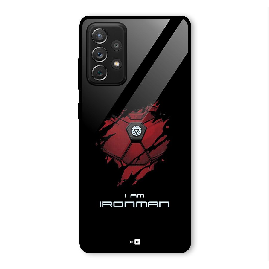 I Am Ironman Glass Back Case for Galaxy A72