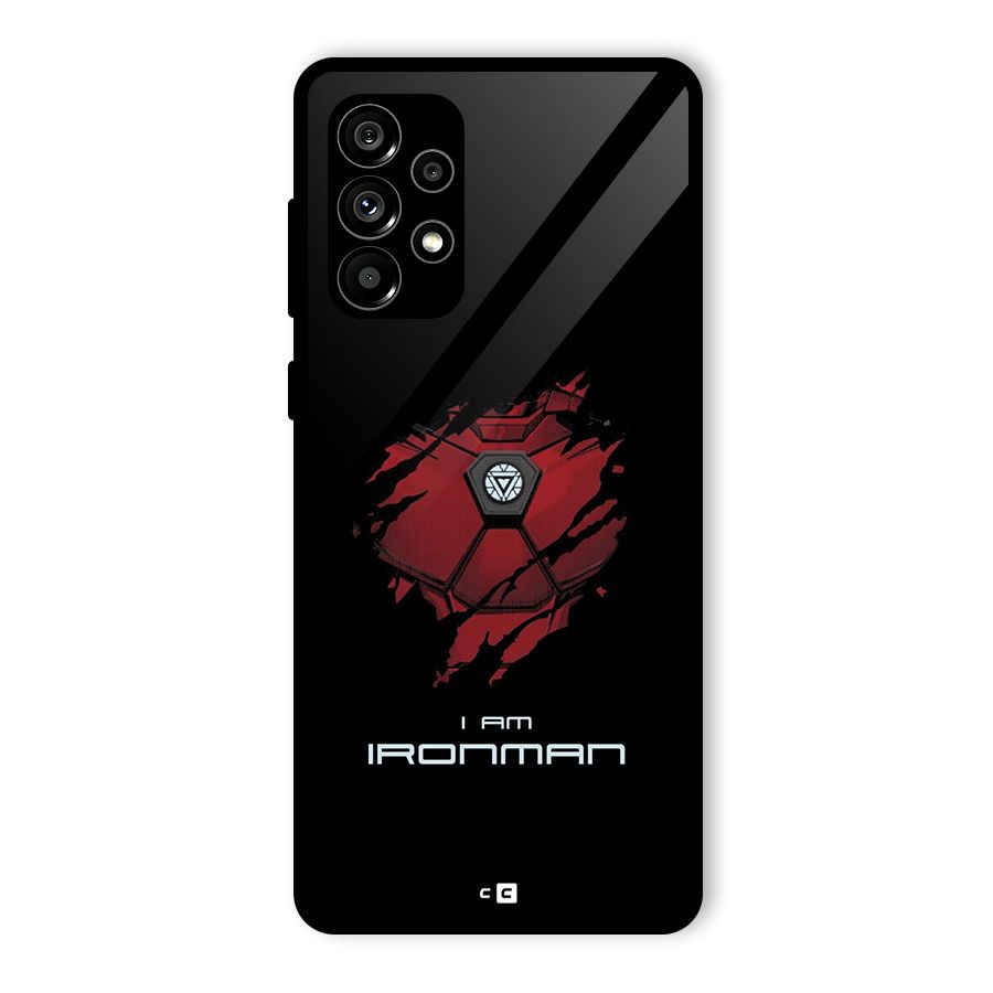 I Am Ironman Glass Back Case for Galaxy A73 5G