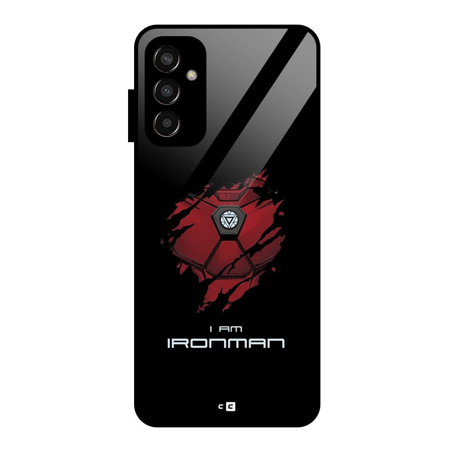 I Am Ironman Glass Back Case for Galaxy F13