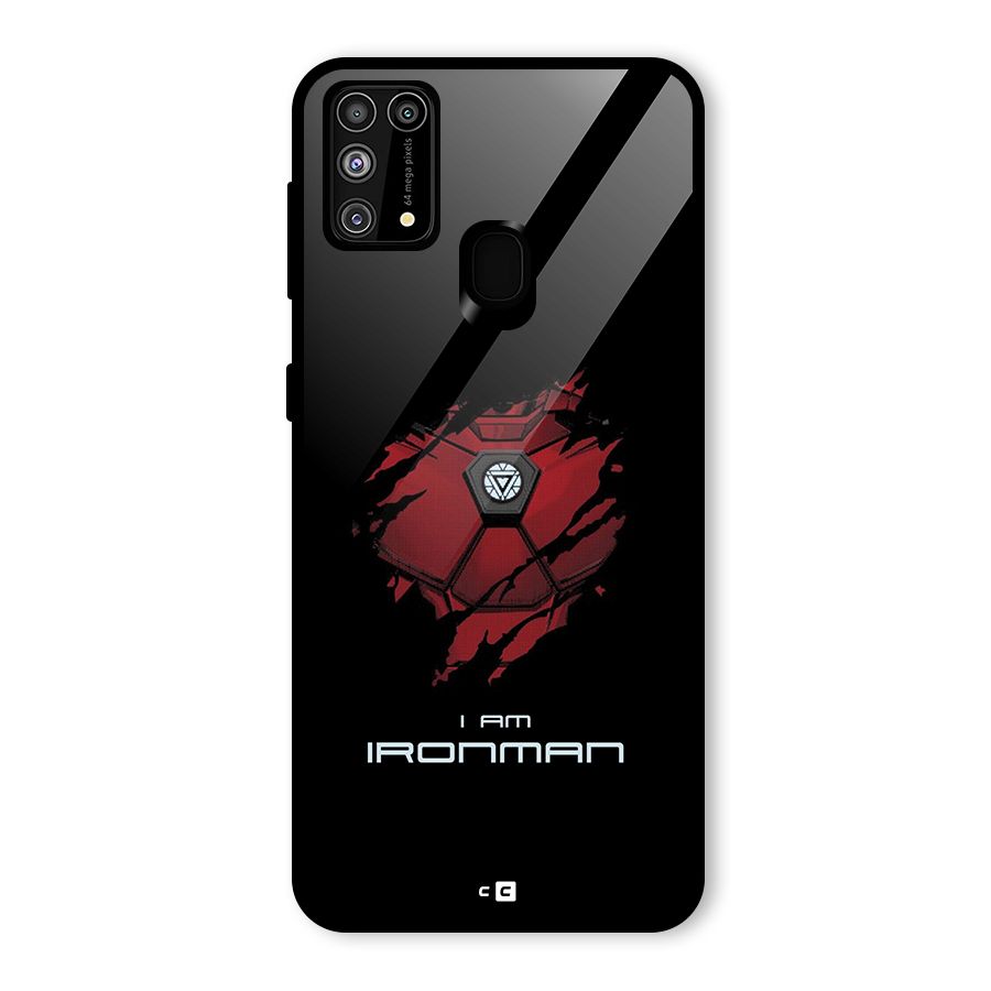 I Am Ironman Glass Back Case for Galaxy F41