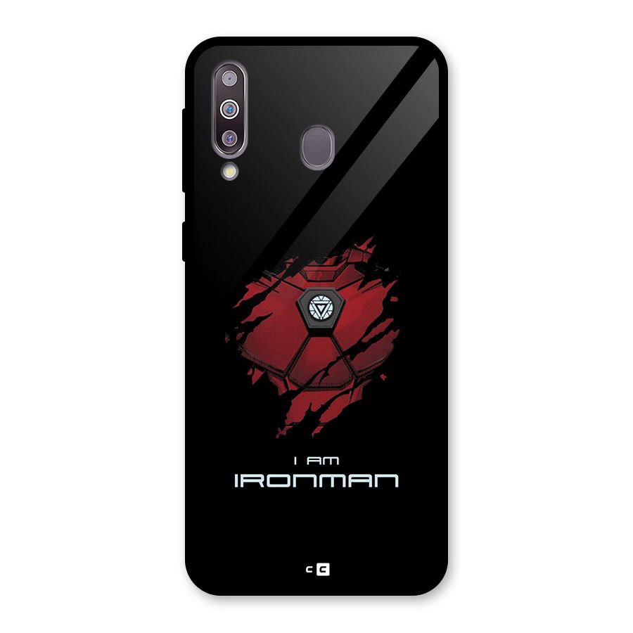 I Am Ironman Glass Back Case for Galaxy M30