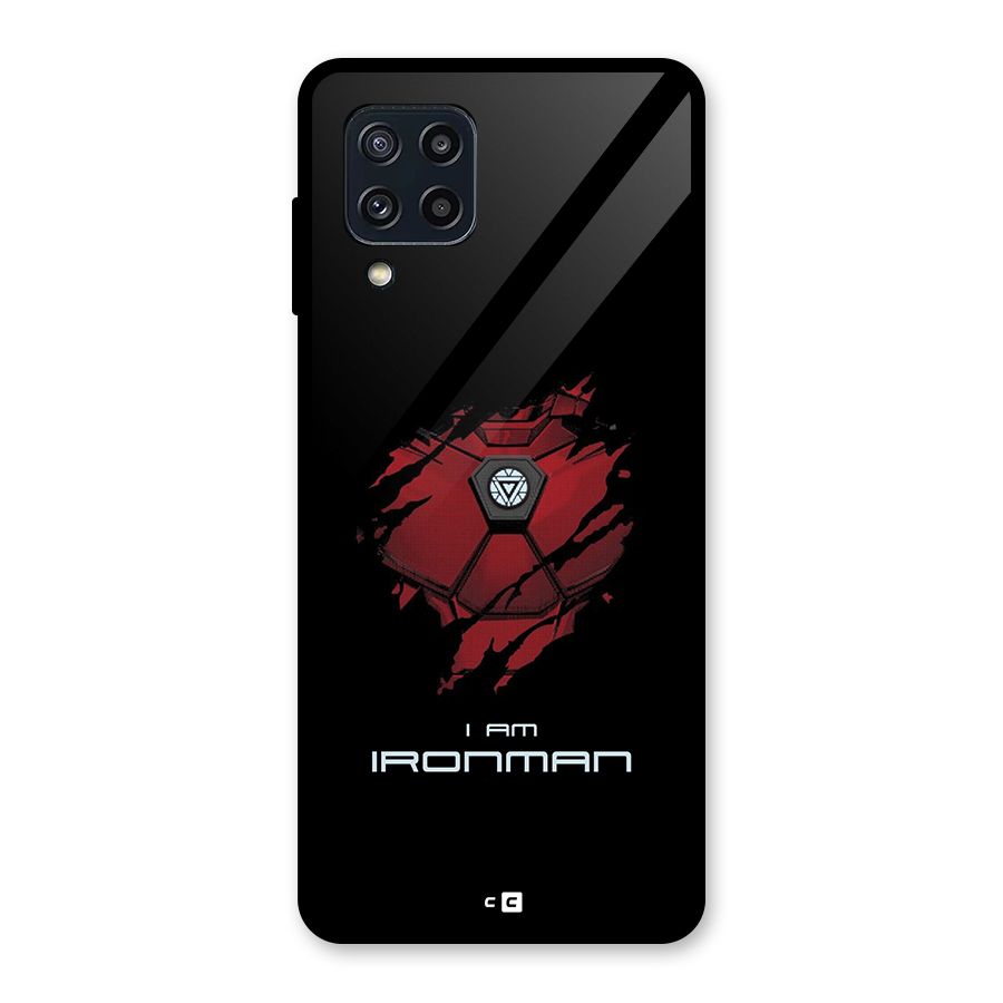 I Am Ironman Glass Back Case for Galaxy M32