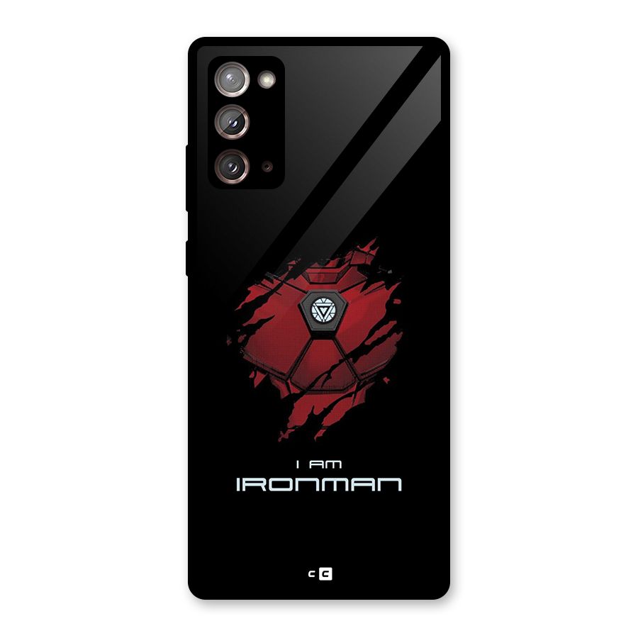 I Am Ironman Glass Back Case for Galaxy Note 20