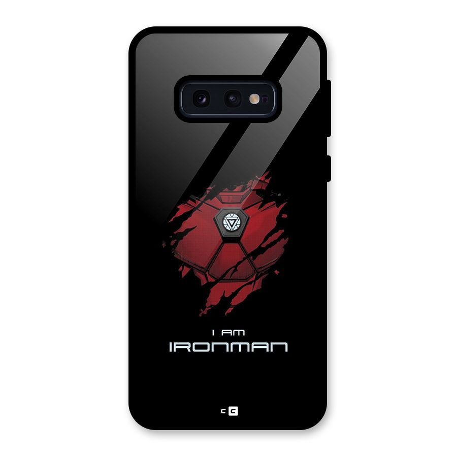 I Am Ironman Glass Back Case for Galaxy S10e