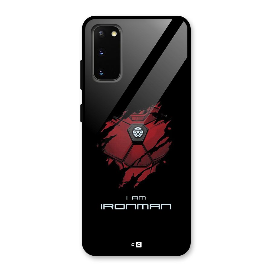 I Am Ironman Glass Back Case for Galaxy S20