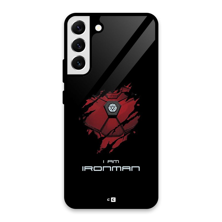 I Am Ironman Glass Back Case for Galaxy S22 Plus 5G