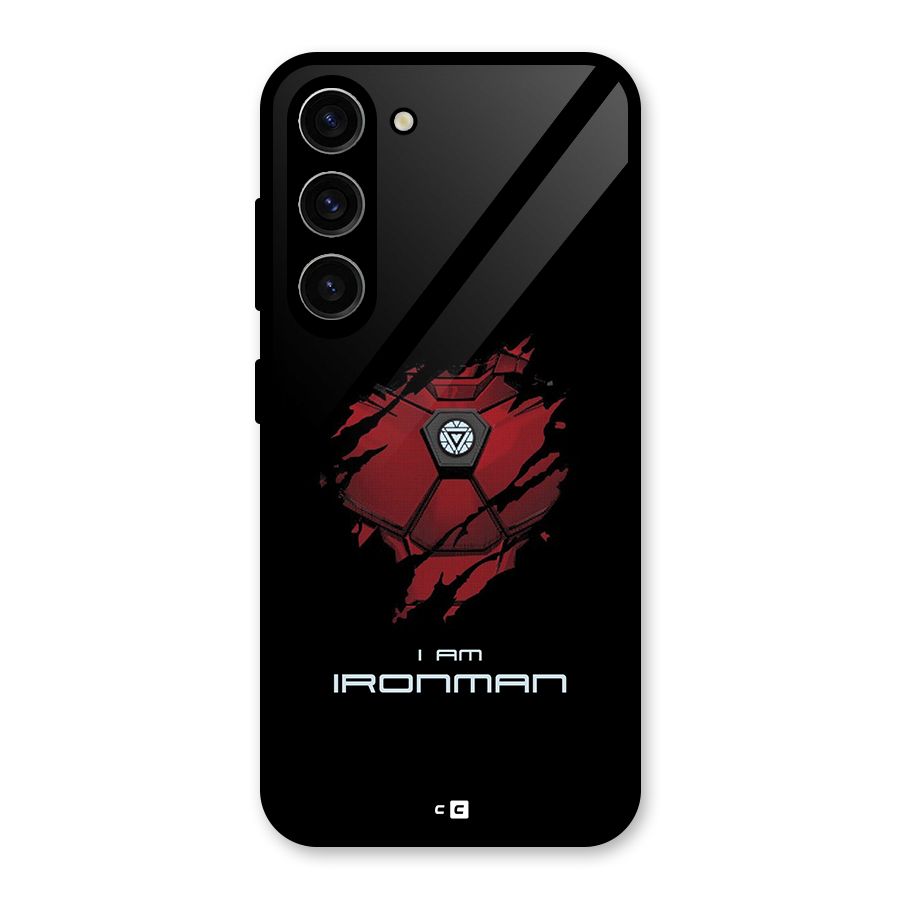 I Am Ironman Glass Back Case for Galaxy S23