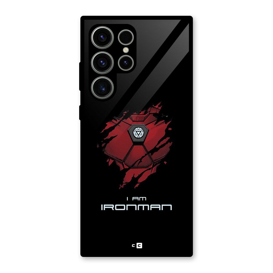 I Am Ironman Glass Back Case for Galaxy S23 Ultra