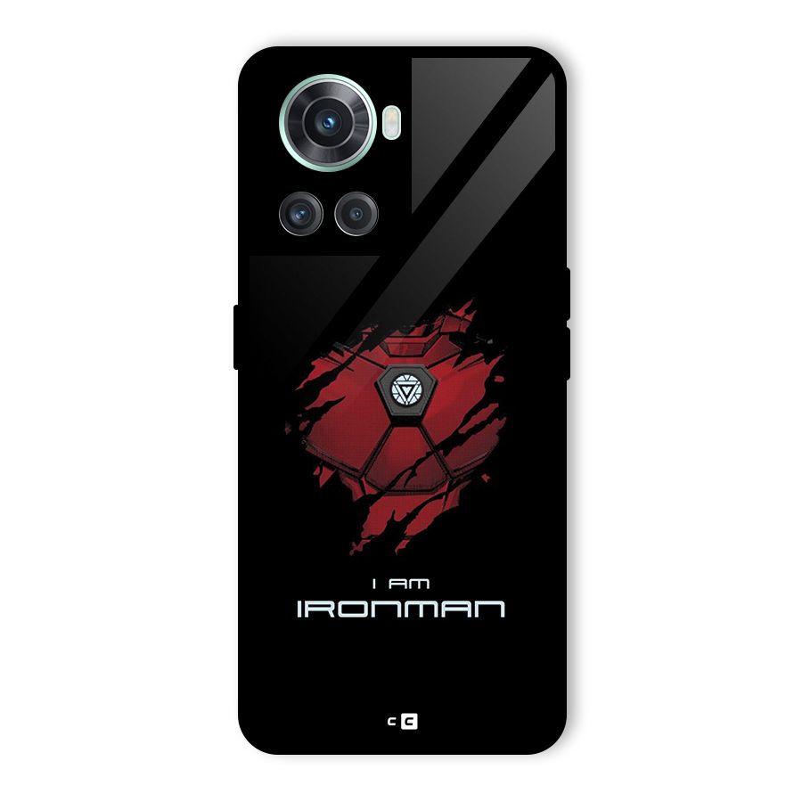 I Am Ironman Glass Back Case for OnePlus 10R