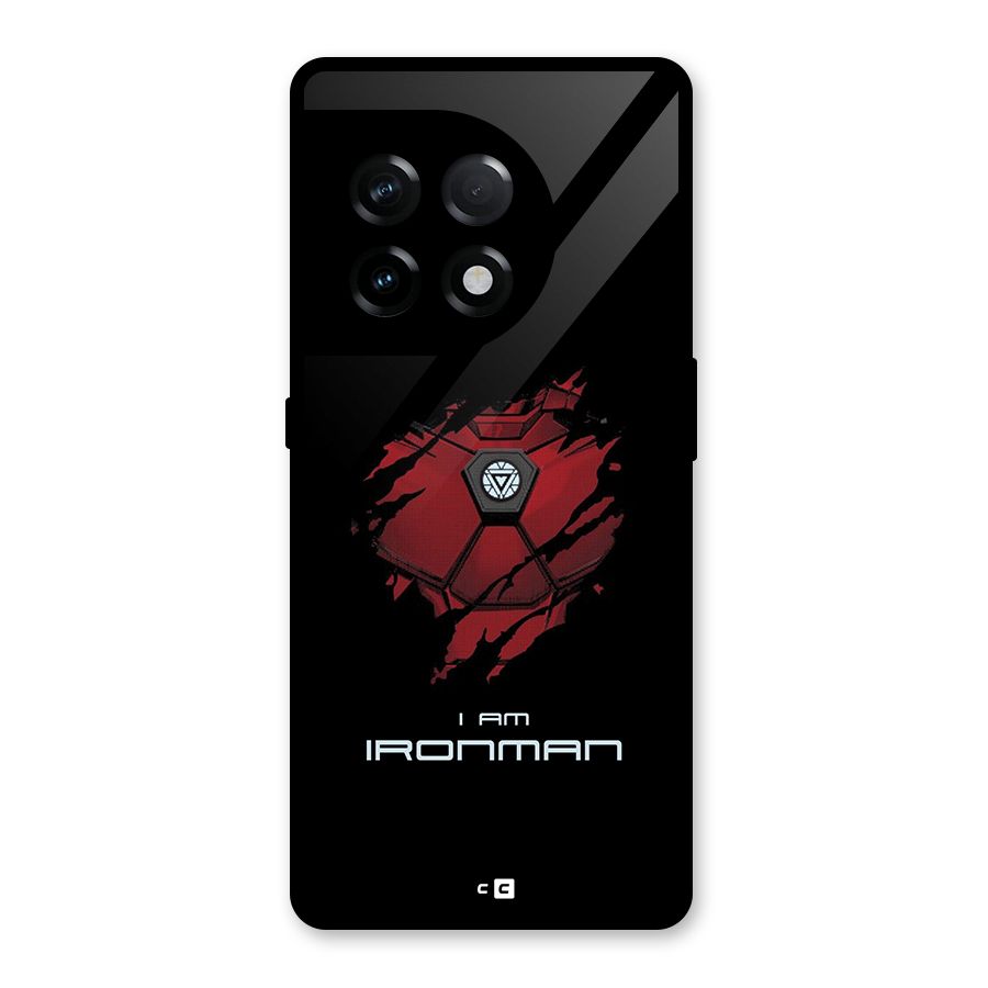I Am Ironman Glass Back Case for OnePlus 11R