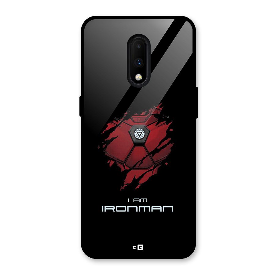 I Am Ironman Glass Back Case for OnePlus 7