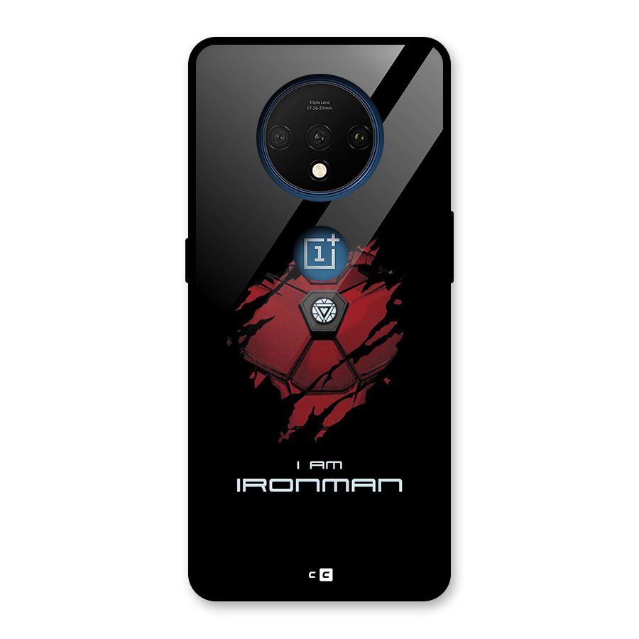 I Am Ironman Glass Back Case for OnePlus 7T