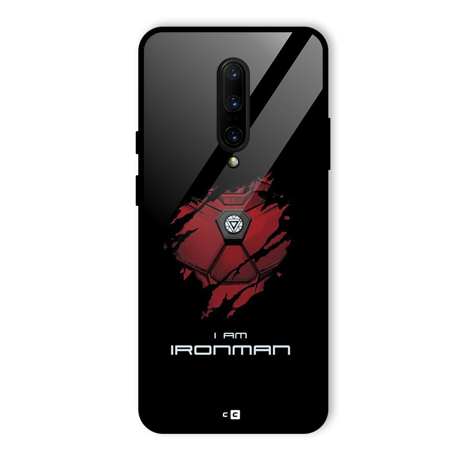 I Am Ironman Glass Back Case for OnePlus 7 Pro