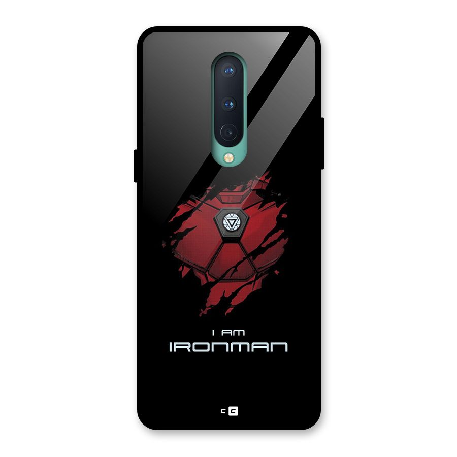 I Am Ironman Glass Back Case for OnePlus 8