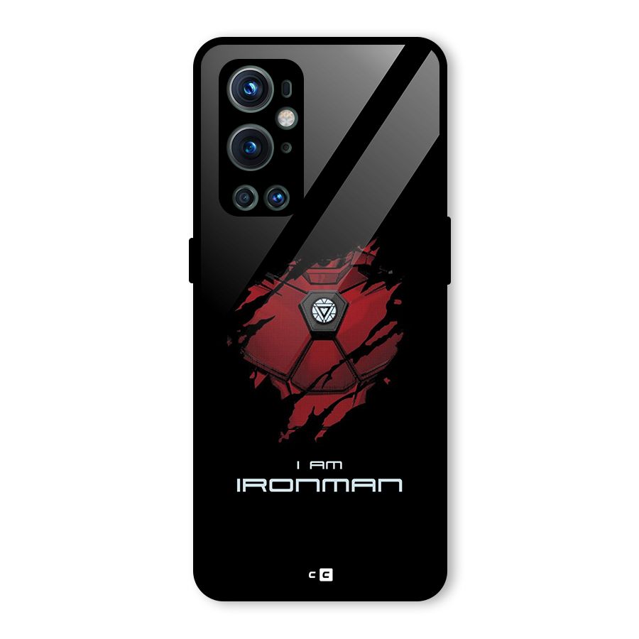 I Am Ironman Glass Back Case for OnePlus 9 Pro