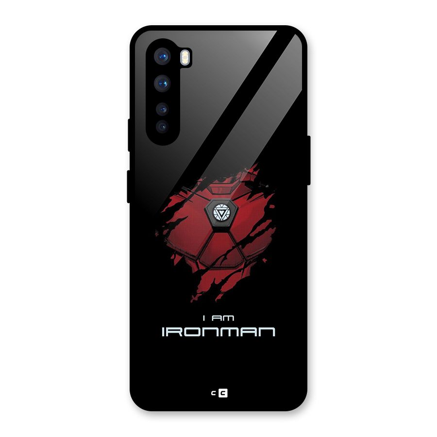 I Am Ironman Glass Back Case for OnePlus Nord