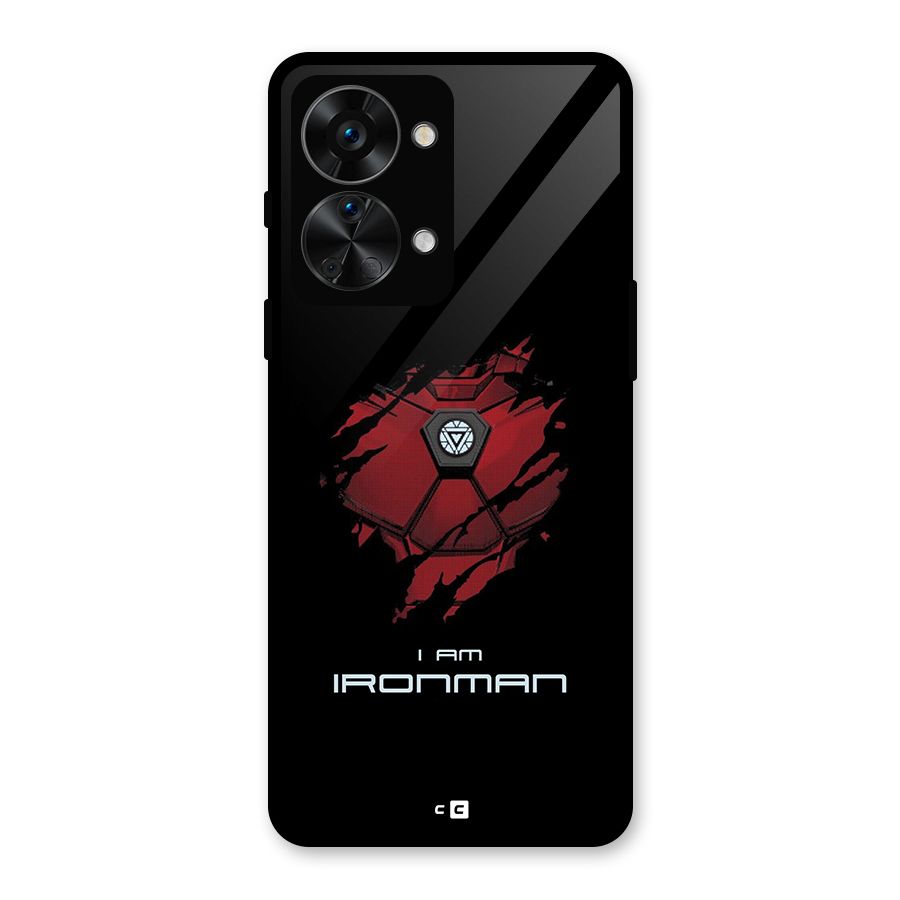 I Am Ironman Glass Back Case for OnePlus Nord 2T