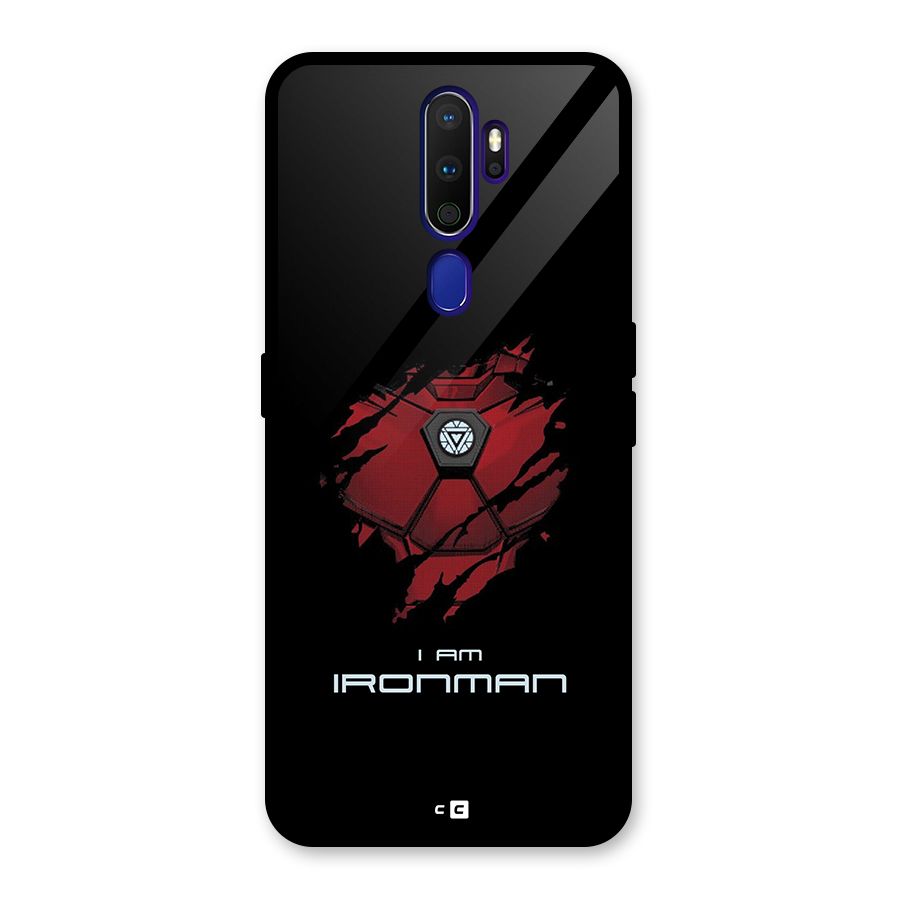 I Am Ironman Glass Back Case for Oppo A9 (2020)