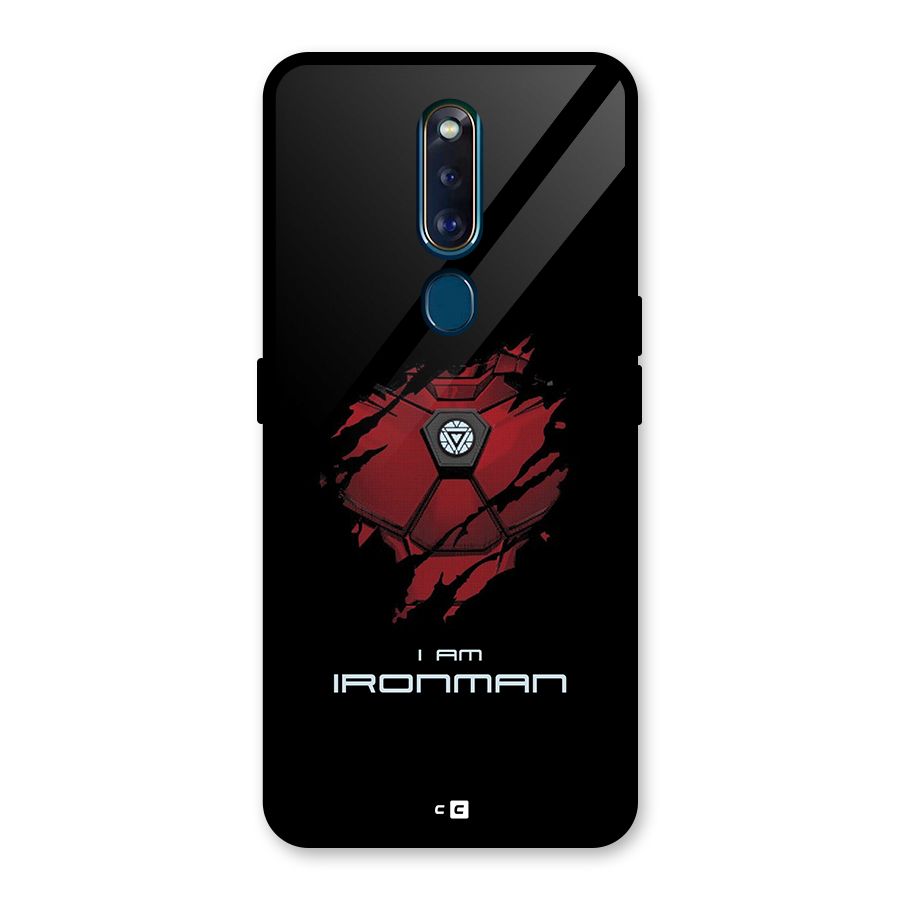 I Am Ironman Glass Back Case for Oppo F11 Pro