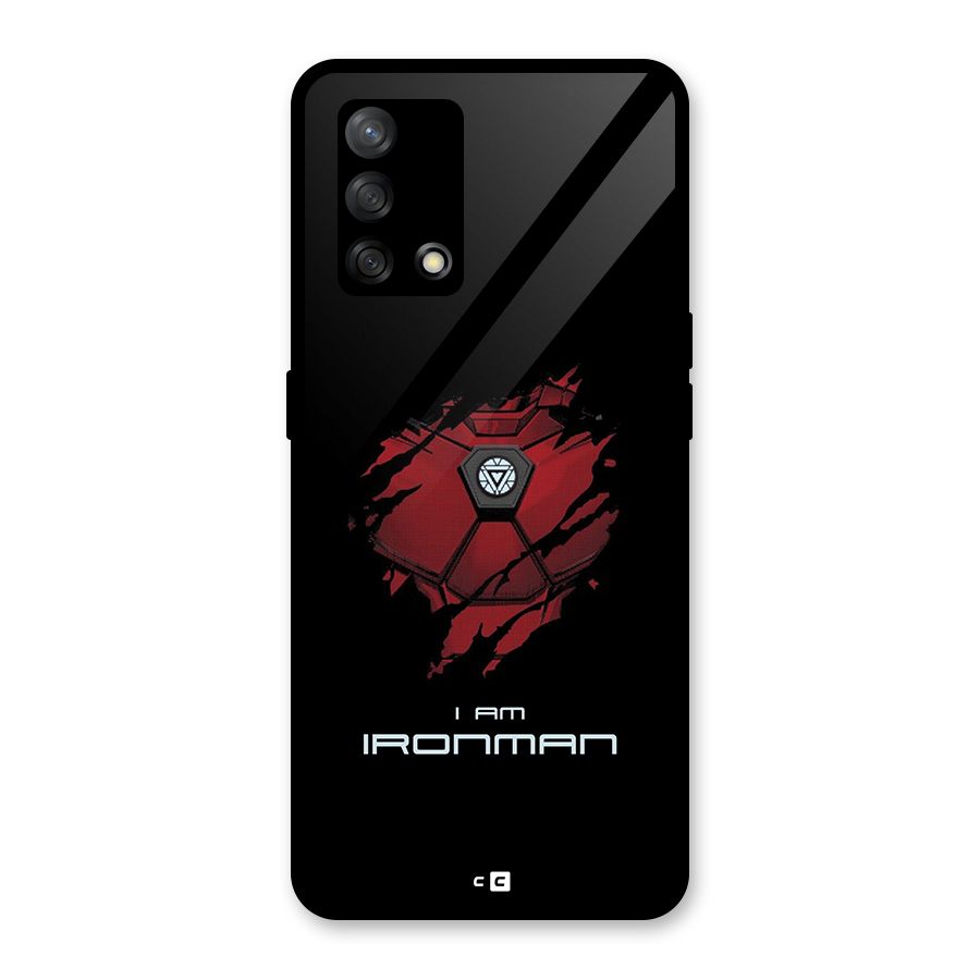 I Am Ironman Glass Back Case for Oppo F19