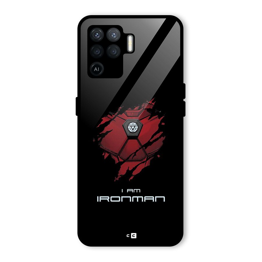 I Am Ironman Glass Back Case for Oppo F19 Pro