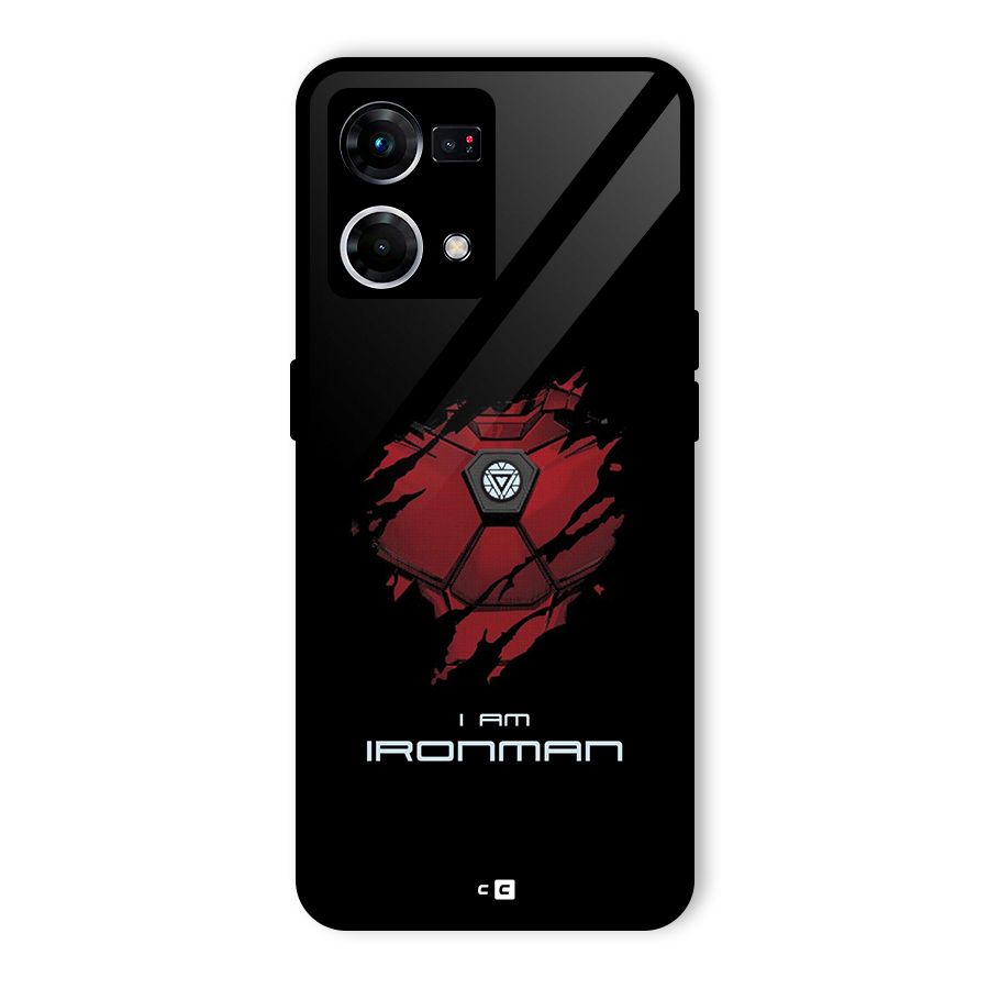 I Am Ironman Glass Back Case for Oppo F21 Pro 4G