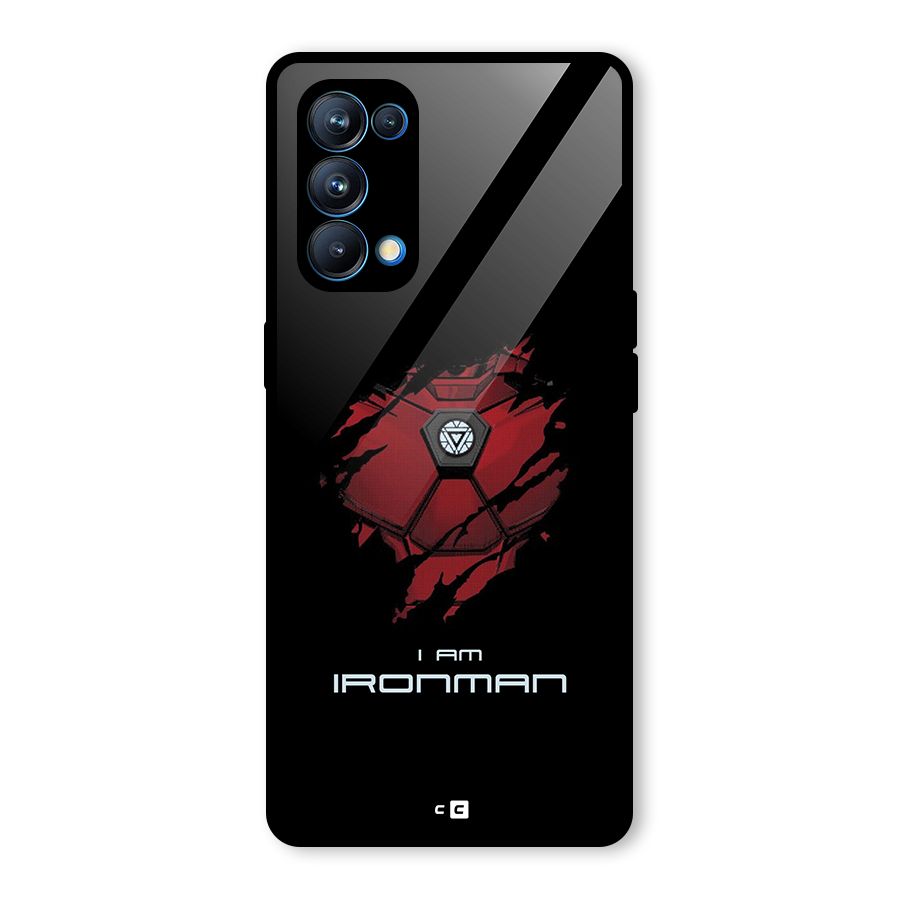 I Am Ironman Glass Back Case for Oppo Reno5 Pro 5G
