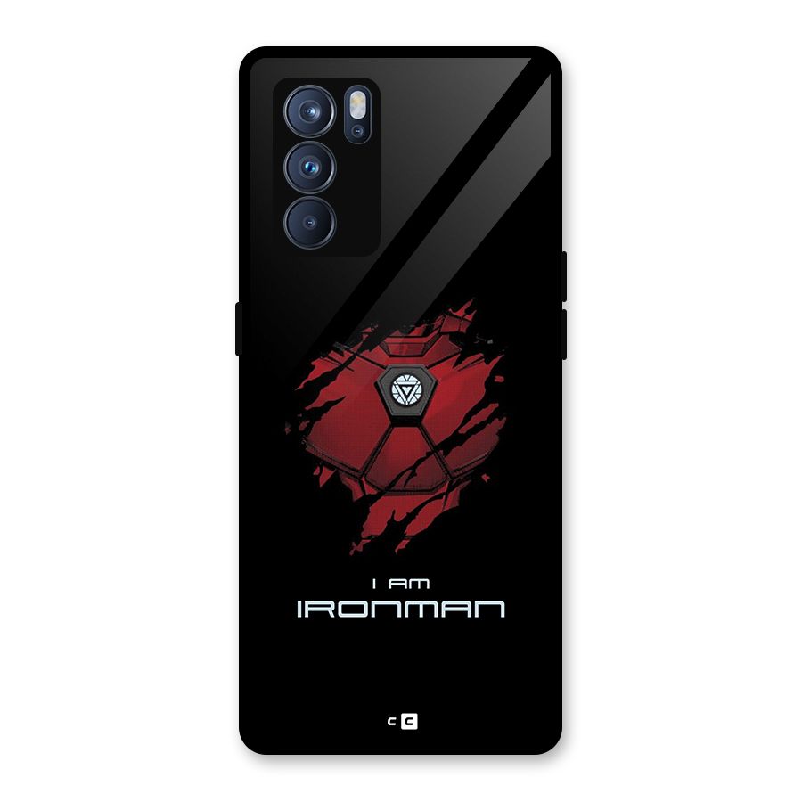 I Am Ironman Glass Back Case for Oppo Reno6 Pro 5G