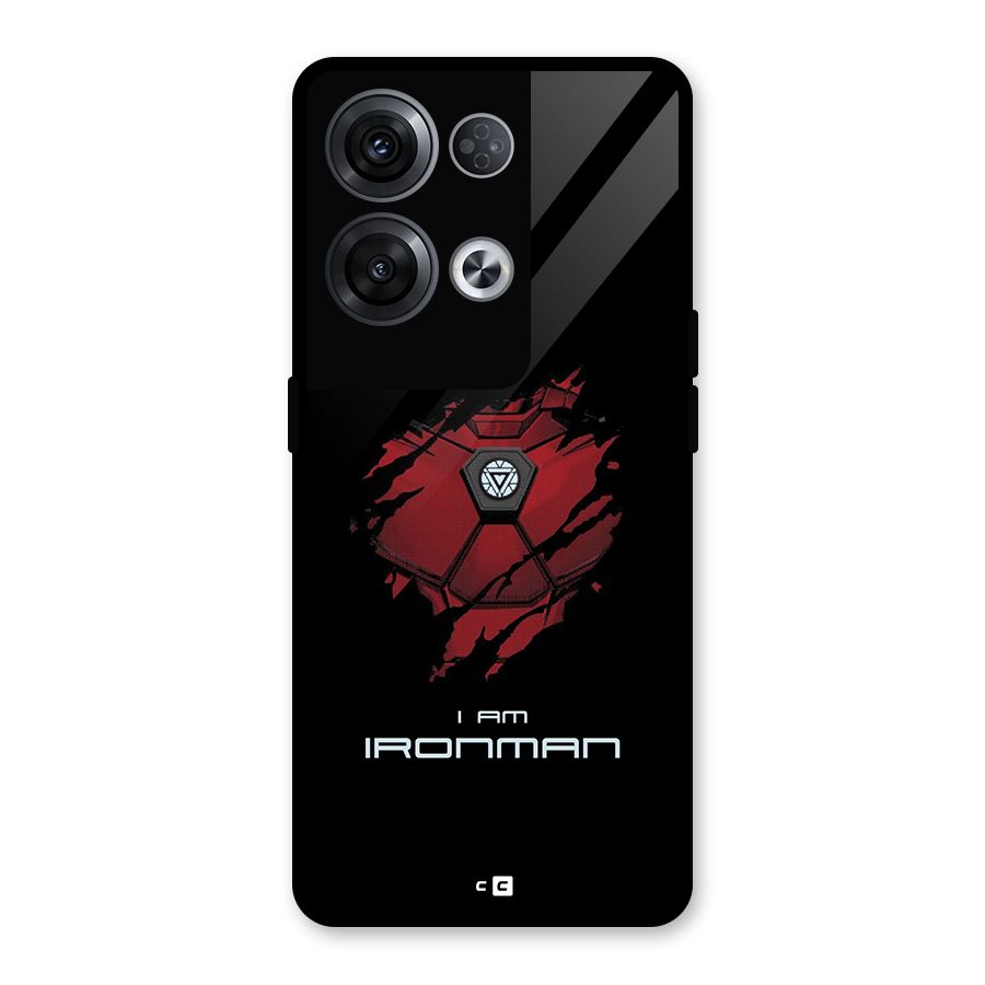 I Am Ironman Glass Back Case for Oppo Reno8 Pro 5G