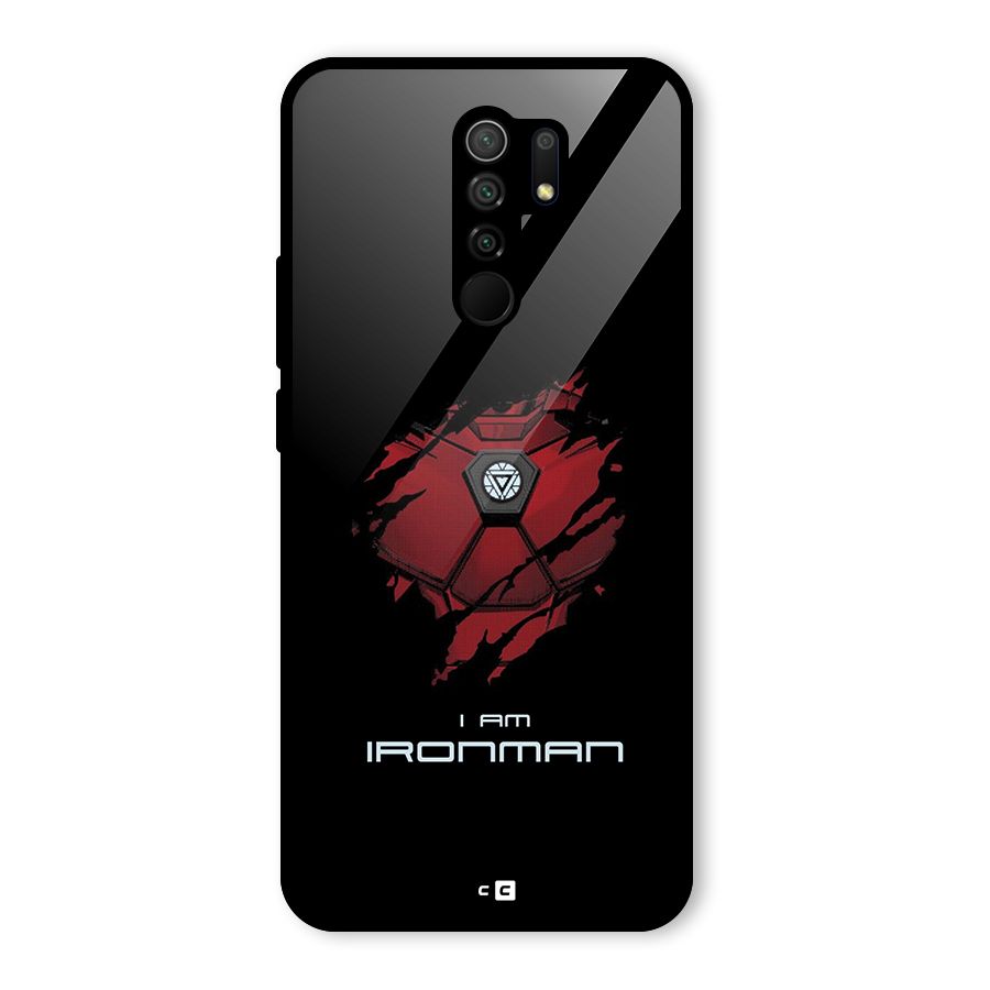 I Am Ironman Glass Back Case for Poco M2