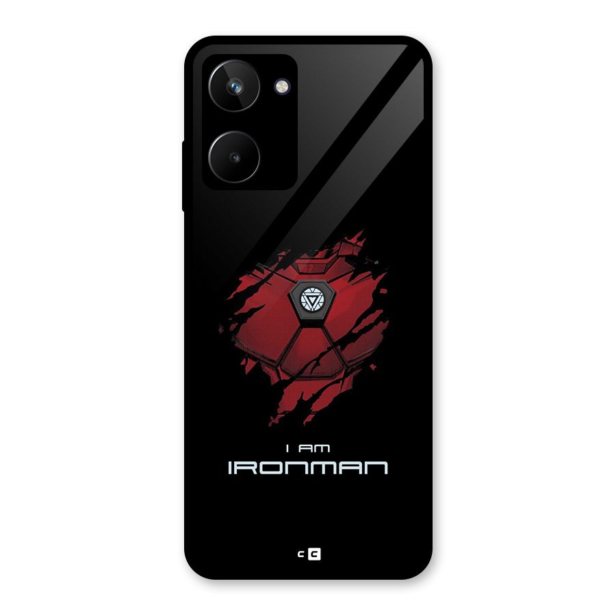 I Am Ironman Glass Back Case for Realme 10
