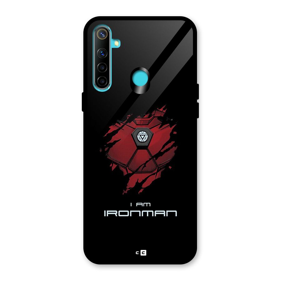 I Am Ironman Glass Back Case for Realme 5i