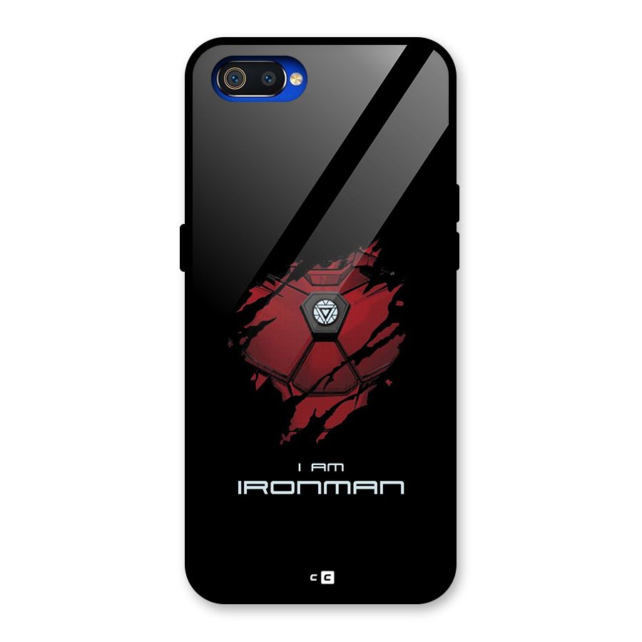 I Am Ironman Glass Back Case for Realme C2