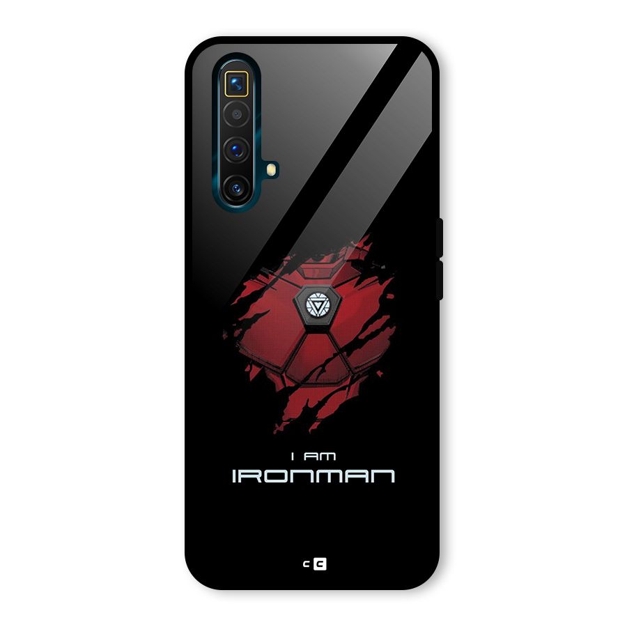 I Am Ironman Glass Back Case for Realme X3