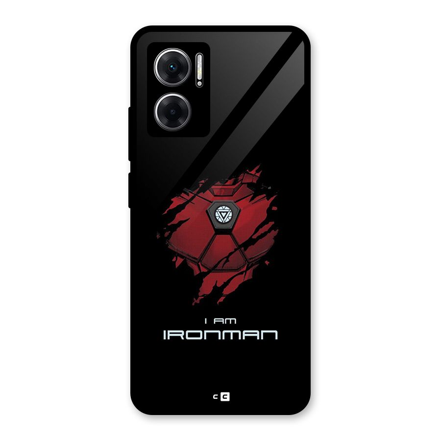 I Am Ironman Glass Back Case for Redmi 11 Prime 5G