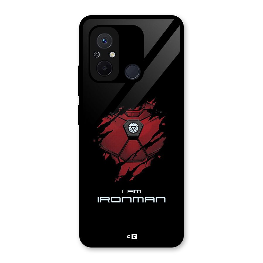 I Am Ironman Glass Back Case for Redmi 12C