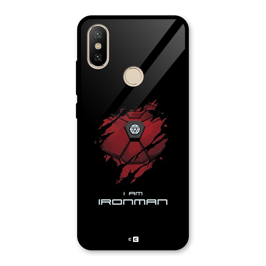 I Am Ironman Glass Back Case for Redmi A2