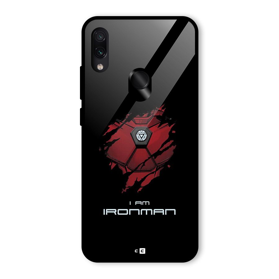 I Am Ironman Glass Back Case for Redmi Note 7 Pro