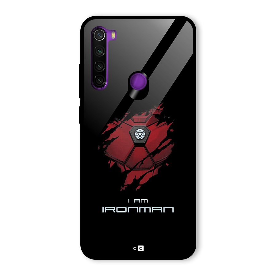 I Am Ironman Glass Back Case for Redmi Note 8
